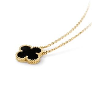 Clover Necklace Vintage 18K Gold Plated